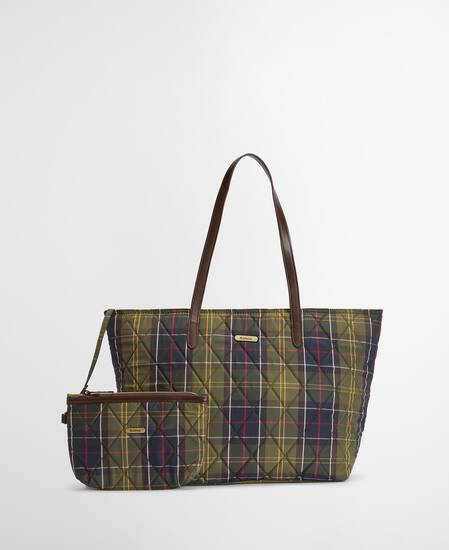 Wetherham Quilted Tartan Tote Bag Classic Tartan