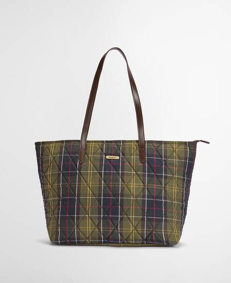 Wetherham Quilted Tartan Tote Bag Classic Tartan