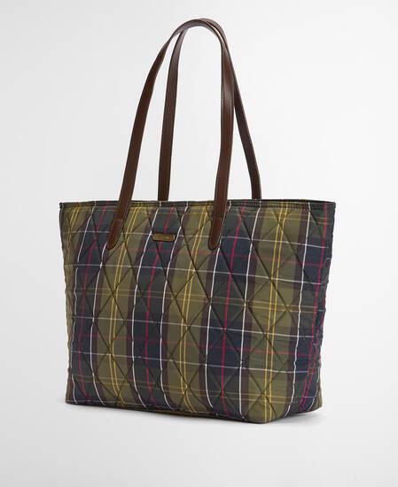 Wetherham Quilted Tartan Tote Bag Classic Tartan