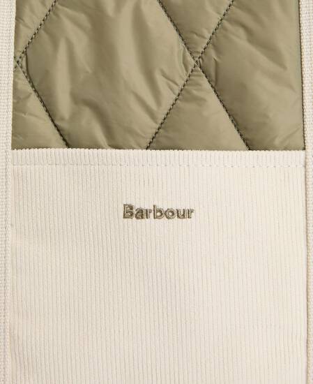 Healy Quilted Tote Bag Bleached Olive