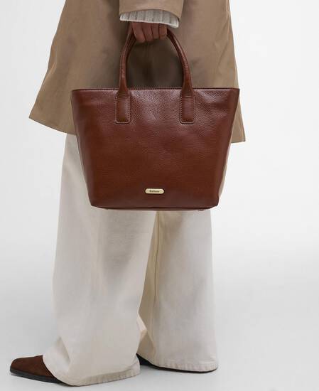 Birch Leather Tote Bag Brown