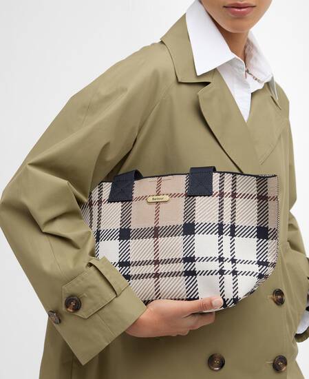 Layla Tartan Mini Tote Bag Rosewood Tartan