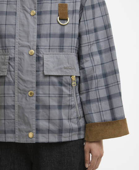 Carnforth Tartan Casual Jacket Grey Tartan