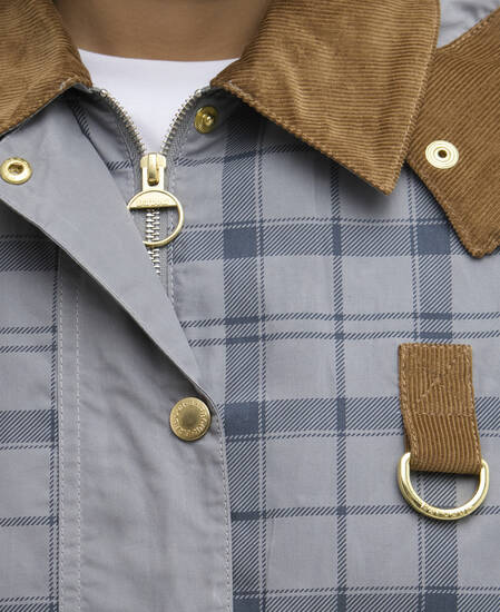 Carnforth Tartan Casual Jacket Grey Tartan