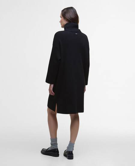 Stitch Knitted Dress Black