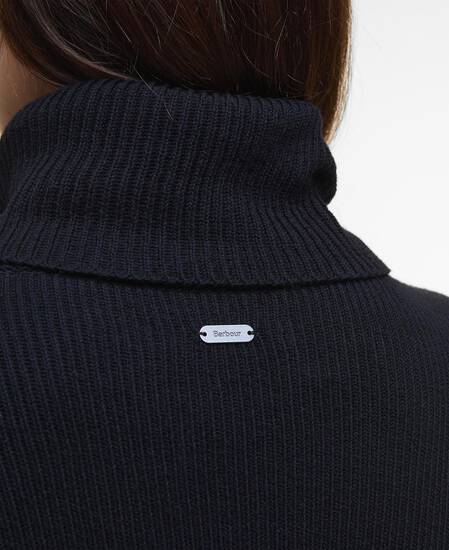 Stitch Knitted Dress Black