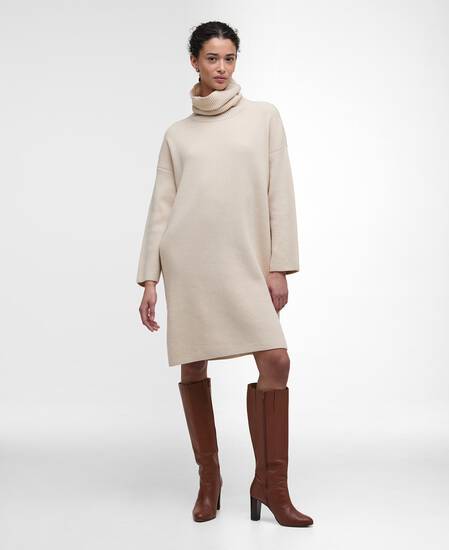 Stitch Knitted Dress Oatmeal