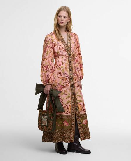 Barbour FARM Rio Alice Maxi Dress Tropical Print