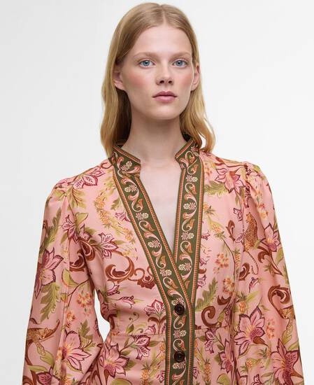 Barbour FARM Rio Alice Maxi Dress Tropical Print