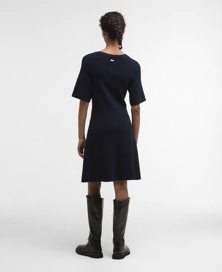 Camille Knitted Mini Dress Dark Navy