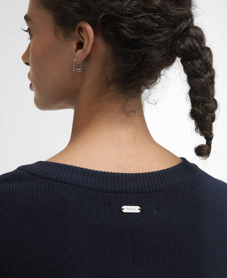 Camille Knitted Mini Dress Dark Navy