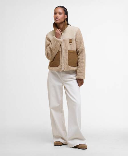 Malena Cropped Fleece Natural/Ecru