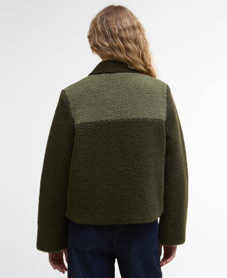 Malena Cropped Fleece Olive/Light Moss