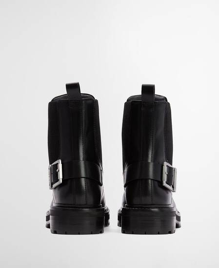 Leonie Lace-Up Boots Black