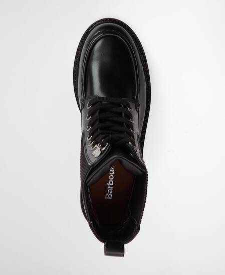 Leonie Lace-Up Boots Black