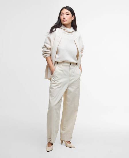 Milda Knitted Bomber Jacket Birch