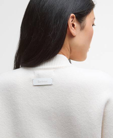 Milda Knitted Bomber Jacket Birch