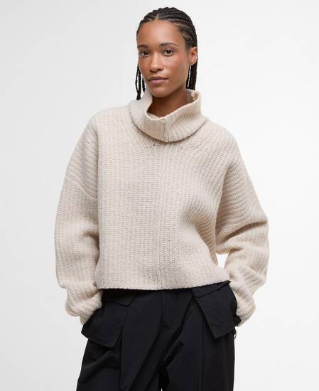 Imelda Funnel-Neck Jumper Aran