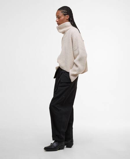 Imelda Funnel-Neck Jumper Aran