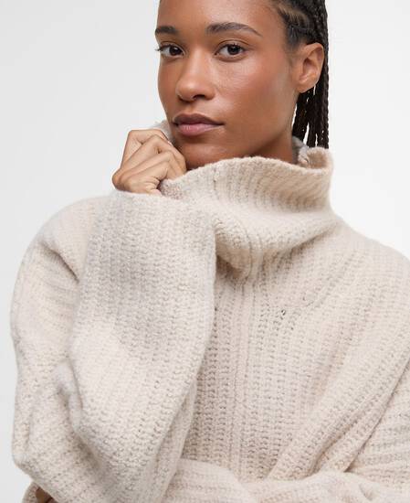 Imelda Funnel-Neck Jumper Aran