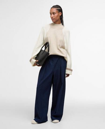 Wren Wool-Blend High-Neck Jumper Oat Multi