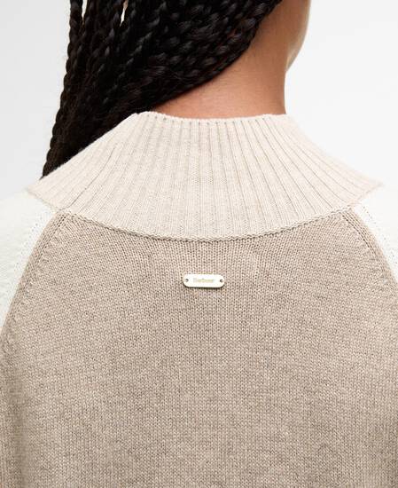 Wren Wool-Blend High-Neck Jumper Oat Multi