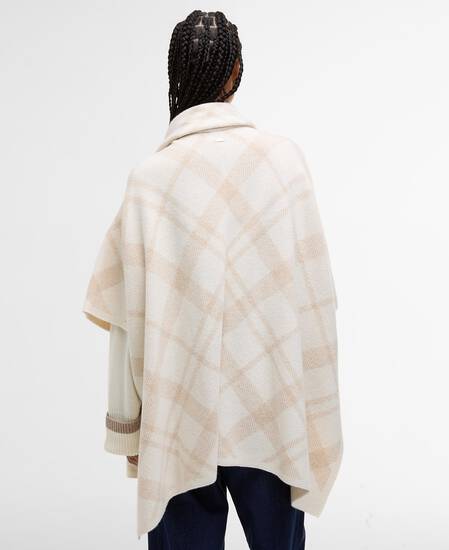 Vienna Tartan Wool-Blend Cape Multi