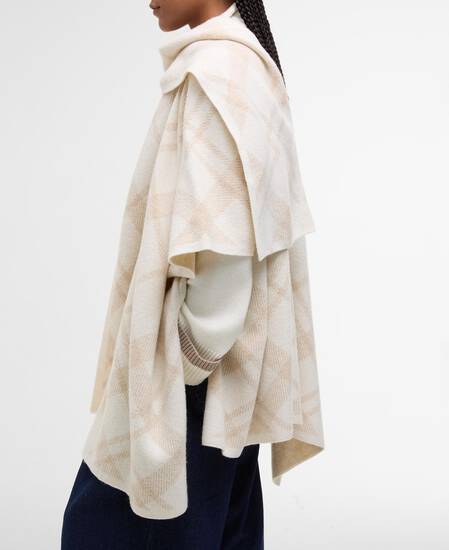 Vienna Tartan Wool-Blend Cape Multi