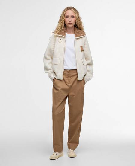 Marla Knitted Bomber Neutral