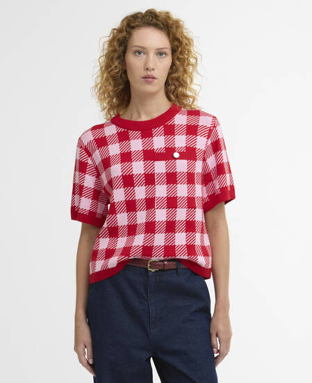 Esther Gingham Crew Neck Jumper Multi