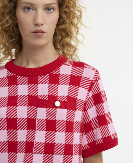 Esther Gingham Crew Neck Jumper Multi
