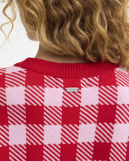 Esther Gingham Crew Neck Jumper Multi