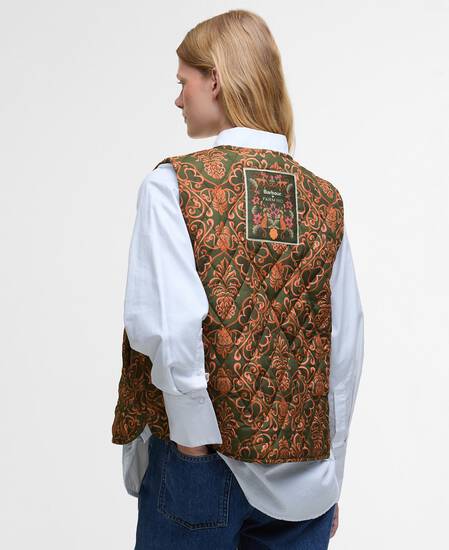 Barbour FARM Rio Fernanda Liner Pineapple/Green Heart Print