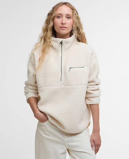 Mersea Half-Zip Fleece Natural