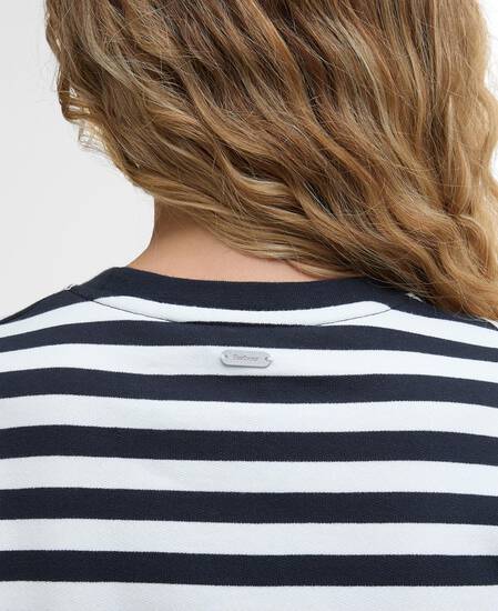 Robyn Striped Sweatshirt Dark Navy Stripe