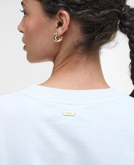 Faye Striped Sweatshirt Cloud/Navy Stripe