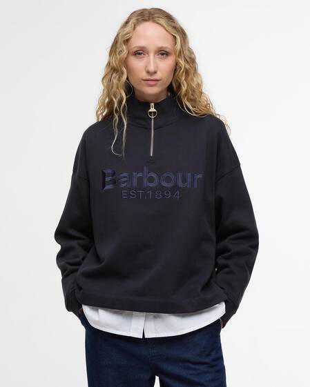 Sara Quarter-Zip Sweatshirt Dark Navy