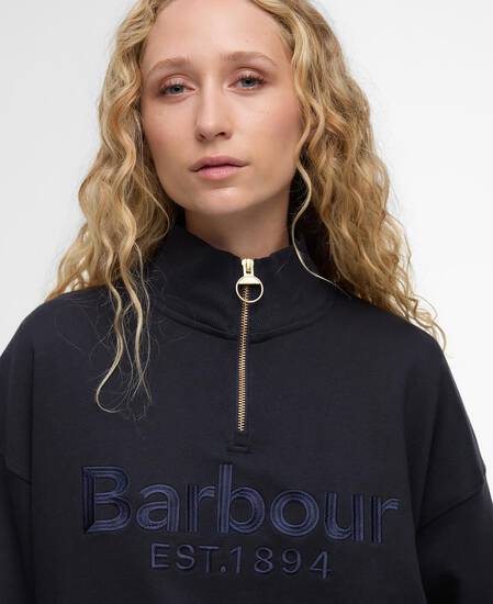 Sara Quarter-Zip Sweatshirt Dark Navy