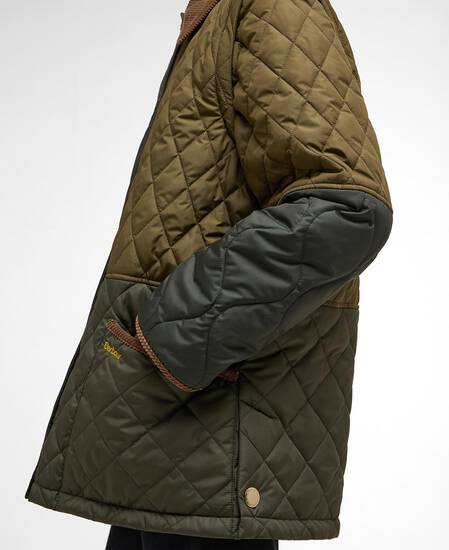 Lorrie Quilted Jacket Fern Leaf/Sage/Light Sage