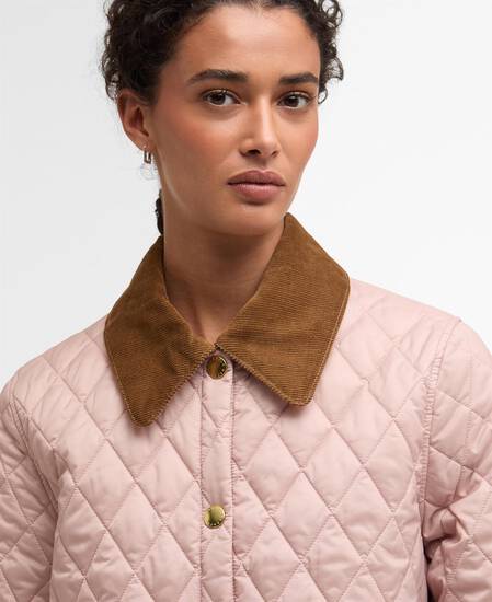Icons Cropped Liddesdale Quilted Jacket Gardenia/Dress/Beige