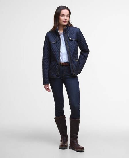 Dahlia Quilted Jacket Dark Navy