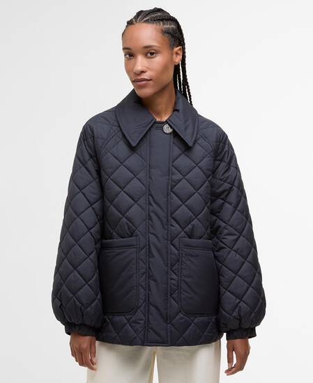 Laoise Quilted Jacket Dark Navy/Ancient Poplar