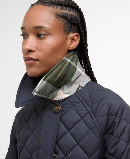 Laoise Quilted Jacket Dark Navy/Ancient Poplar