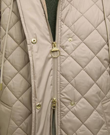 Cara Quilted Jacket Honey/Ancient Poplar