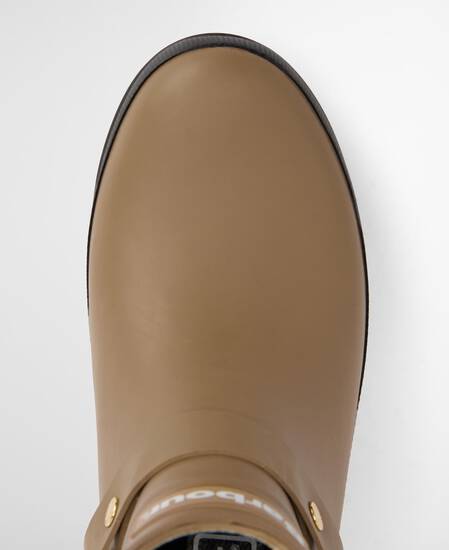 Elley Harness Wellington Boots Military Brown