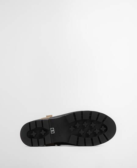 Elley Harness Wellington Boots Military Brown