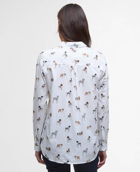 Safari Relaxed Long-Sleeved Shirt Dog Print