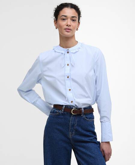 Cecelia Striped Shirt Ice Blue Stripe