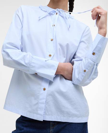 Cecelia Striped Shirt Ice Blue Stripe