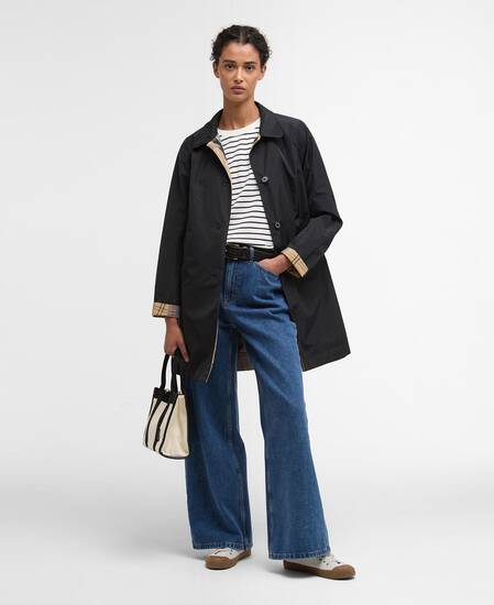 Babbity Reversible Showerproof Jacket Black/Dress Tartan